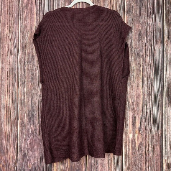 Soft Surroundings Womens Sleeveless Crossover Front Sweater Ramie Mohair Large L - Picture 2 of 5